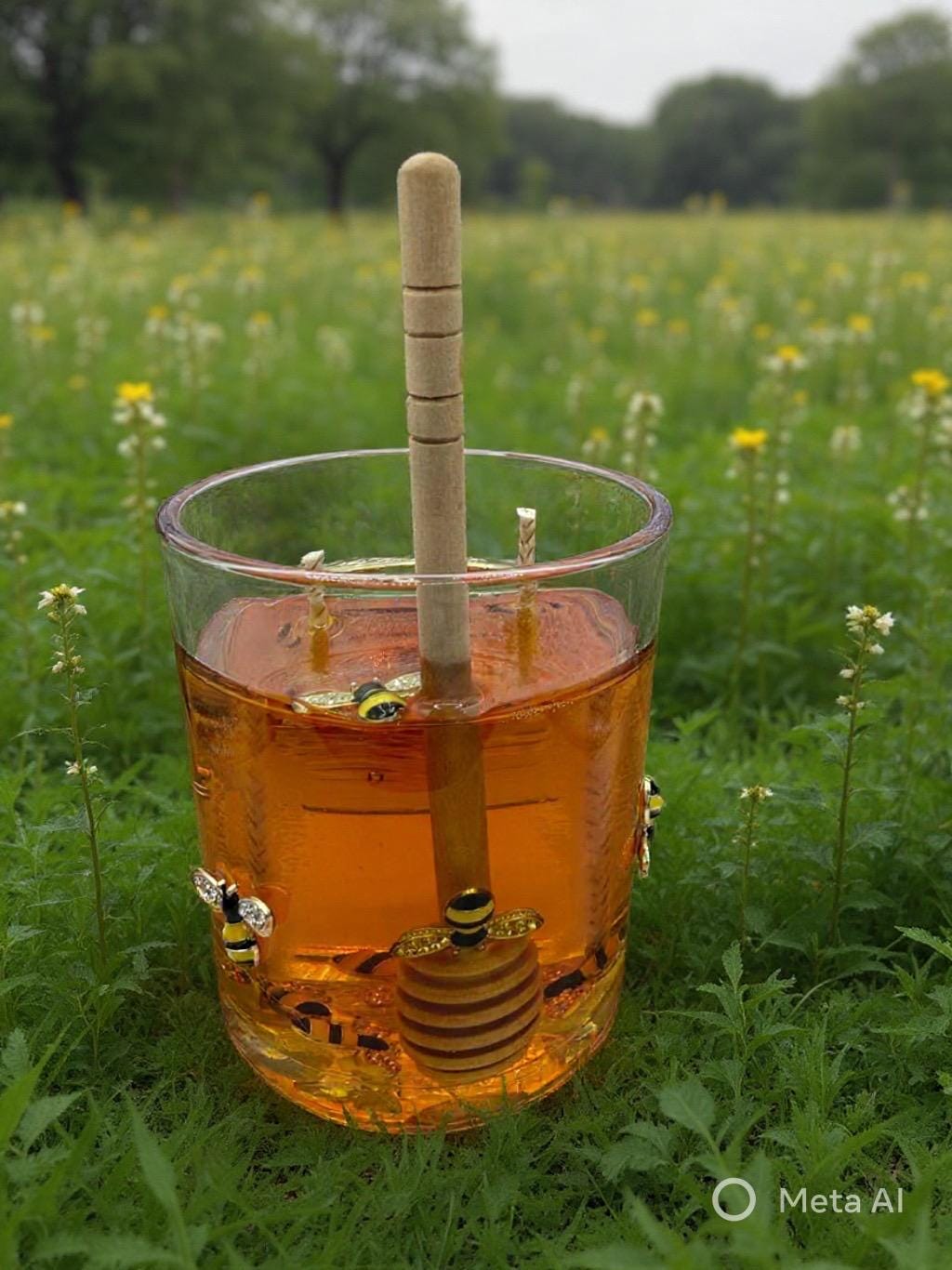 Honeysuckle Bee Candle