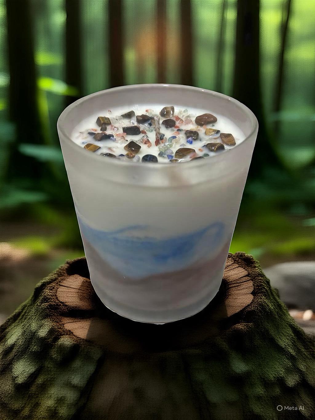 Obsidian Swirl Candle