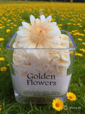 Golden Flowers Soy Wax Candle