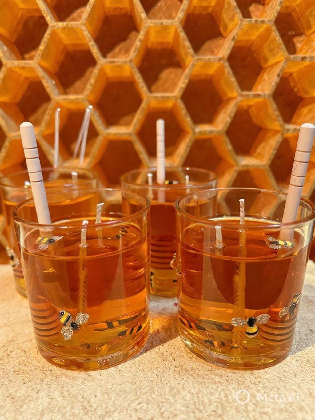 Honeysuckle Bee Candle